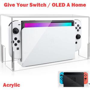디스플레이 박스 호스트 먼지 커버 Nintendo호환 Switch NS 게임 콘솔 도크 보호 케이스 아크릴 하드 스위