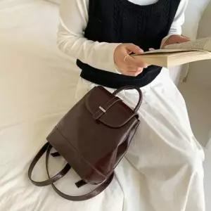 [아우트_66]커피 여성백팩 여자백팩 가죽백팩 가죽백팩