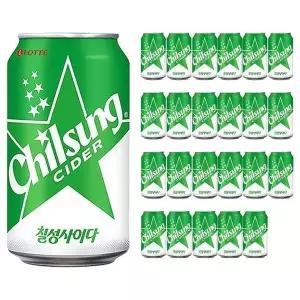 [하프클럽/기타]롯데 칠성사이다 350ml x 24캔