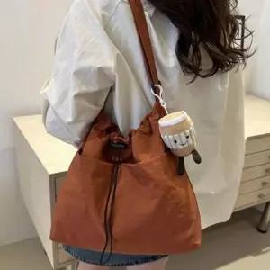 [아우트_66]백 set 오렌지 여름 숄더백 가벼운 복조리백