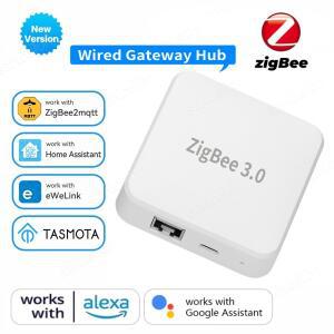 ZigBee 3.0 스마트 게이트웨이 허브 eWeLink APP 홈 자동화 이더넷 브리지는 Tasmota Zigbee2MQTT 어시스턴