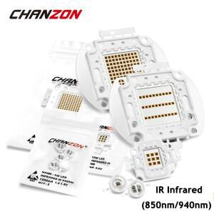 고출력 LED 칩 IR 적외선 램프 매트릭스 야간 투시경 카메라용 850 940 nm 850nm 3W 5W 10W