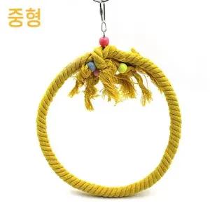 링 앵무새 중형 스탠드 새장용품 앵무새로프 앵무새장난감 앵무새그네 앵무새밧줄스탠드