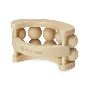 GAIAM RELAX 마사지 볼 롤러 - 딥 종아리, 등, 마사지기 목, 근육을 전신 나무 휴대용 | 다리, 아픈 팔용 발, 이완해주는 티슈