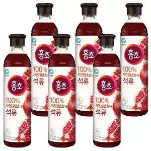 대상 청정원 홍초 석류 900ML x 6개입