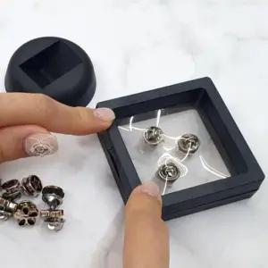돌반지케이스 악세사리 PE필름 케이스 액자 블랙 7x7