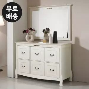 로엔 엔틱 화장대 세트 서랍장 거울 서랍형 수납 가구