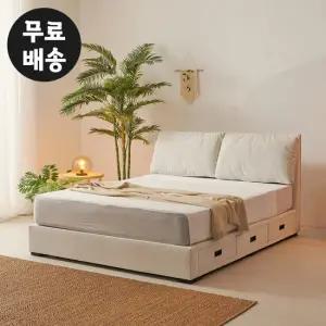 르윈 패브릭 서랍형 평상 침대프레임 퀸사이즈(Q)