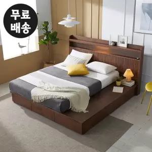 하든 원목 평상형 침대프레임 슈퍼 킹사이즈(SK)