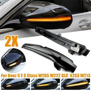 LED 동적 회전 신호등 벤츠 호환 W205 W213 메르세데스 벤츠 호환용 C E S GLC 클래스 자동차 백미러 표시