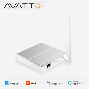AVATTO Tuya Zigbee 스마트 유선 게이트웨이 허브(신호 안테나 포함) 앱용 홈 브리지 무선은 Alexa Google