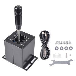LO GITECH G29 / G27 G25 휠과 가능 G920, 윈도우 시프터 시뮬레이터 USB ETS CNRAQR 기어 7+R PC T300RS 스티어링 WRC 게임용 ATS H 더스트 심 GT용 호환 기어시프트 레이싱 시프터,