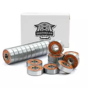 프리미엄 20Pcs 608r 베어링 스케이트보드 크롬 스틸 롱보드 8x22x7mm 이중 고무 밀폐 깊은 홈