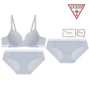게스 언더웨어 GEWBR162BP162GB-EJS 여성 노와이어 그레이블루 [브라1 팬티2] 속옷세트 LE1219469048
