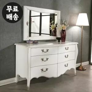 셀리 화이트 엔틱 화장대 서랍장 수납 안방 수납장