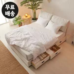 르윈 패브릭 서랍형 평상 침대프레임 킹사이즈(K)
