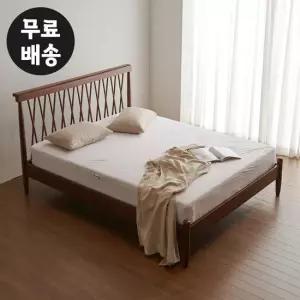 루체 원목 평상형 침대프레임 모던 고급 퀸사이즈(Q)