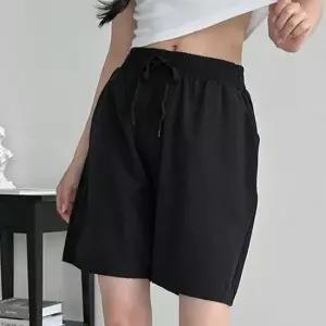 여자 여름 5부 반바지 베이직 쿨 밴딩 캐주얼