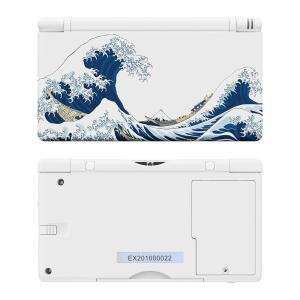 eXtremeRate 닌텐도 DS 라이트용 Great Wave 교체용 풀 하우징 쉘, 버튼이 있는 맞춤형 핸드헬드 콘솔 케이스 커버, 라이트 NDSL 용 스크린 렌즈 - 미포함