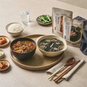 호텔컬렉션 탕 2종 6봉(대파육개장x3봉+소고기미역국x3봉)