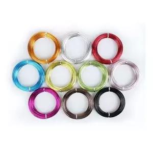 칼라 철사 알루미늄 와이어 아트 공예 철사 3mmx6.4M 와이어아트 (WDC92C2)