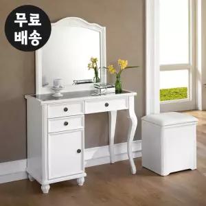 윌 엔틱 화장대 콘솔 수납 서랍장 안방 입식(화이트)