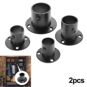 레일조명부속 2PCS 튜브 옷장 바 스탠드 폴 끝 19 브라켓 소켓 홀더 32MM 레일