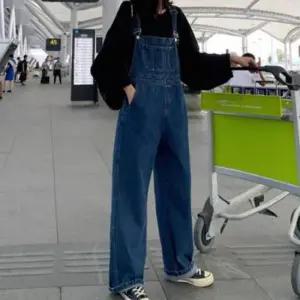 운동반바지 디자인 트랜디한 바지 여성 멜빵 와이드핏