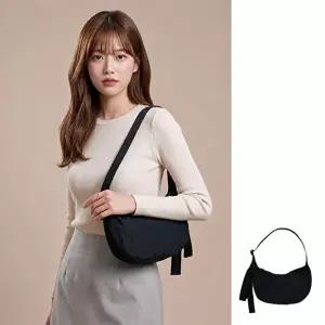 바쿠 BAGGU 스몰 나일론 크레센트백 여성용 미니숄더백