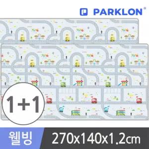 파크론 2장 타요 도로놀이 웰빙 놀이방매트 270x140x1.2cm