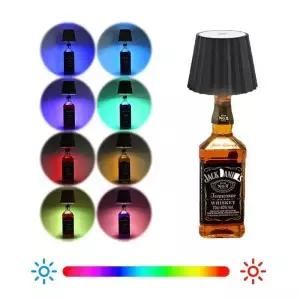 와인 병에 대 한 RGB 무선 테이블 램프 야외 사용에 LED 빛 터치 컨트롤 레스토랑 바 축제 파티에 이상적