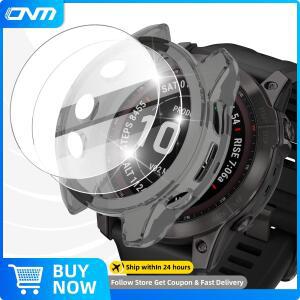 Garmin Fenix 8 7X 6X Pro 7 6 7S 6S 5 5S Solar AMOLED 화면 보호기 강화 유리 및 케이스 액세서리 용 +