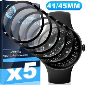구글 픽셀 워치 4 3 2 3D 곡면 스크린 보호필름 풀커버 소프트 안티스크래치 필름 41/45MM 워치2용