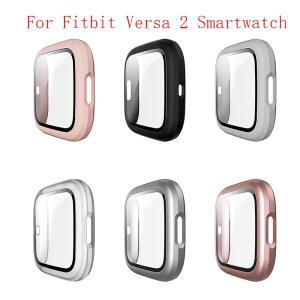Fitbit Versa 2 Smartwatch용 화면 보호 케이스, 2용 PC 반투명 범퍼 풀 페이스 커버 쉘 교체