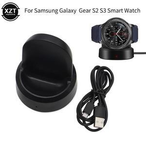 기어 S3/S2 프론티어 시계용 무선 고속 충전기 베이스 갤럭시 S2/S3 46mm/42mm 충전용 케이블