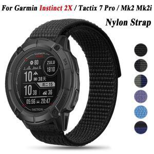 Garmin Instinct 2X Solar Tactix Delta 7 Pro 시계 22/26mm 팔찌 Forerunner 935 945 용 탄성 나일론 손목
