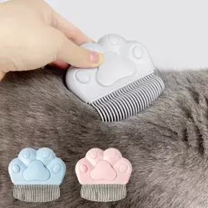고양이 브러쉬 털 엉킴 제거기 애완동물 제거 빗 강아지 그루밍 털갈이 도구 양면 스테인리스 애완용품