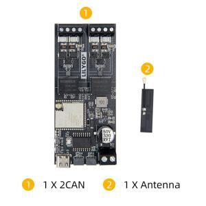 호환 LILYGO T-2CAN ESP32-S3 개발 보드 독립형 컨트롤러 SPL 인터페이스 16MB 플래시 / 8M PSRAM 무선 모