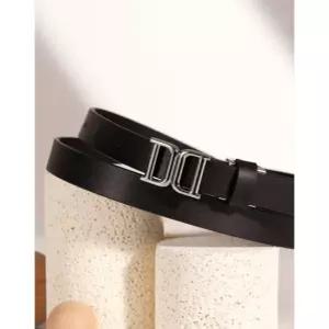 닥스 ACC DBBE5F792BK-JE 여성 벨트 가죽 [여성벨트] 블랙 DD 실버 버클 소가죽 DBBE5F792 LE1219784613