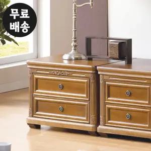 미 엔틱 브라운 2단 협탁 서랍장 침대옆 수납장(600)