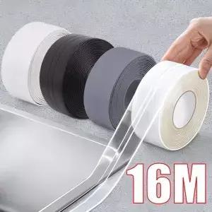 방수 실링 테이프 스트립 PVC 자가 접착 벽 스티커 욕실 샤워 욕조 코킹 주방 싱크대 곰팡이 방지
