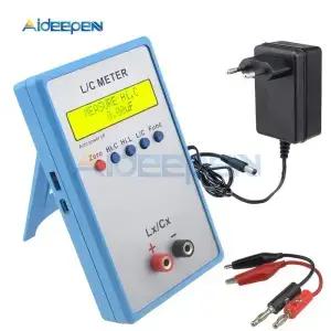 LC200A 인덕턴스 인덕터 커패시턴스 커패시터 휴대용 L/C 멀티미터 테스터 어댑터가 있는 디지털 LCR