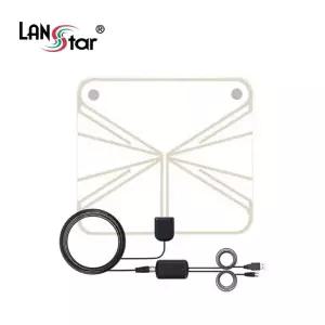 LANStar 디지털 TV 실내 안테나 지상파 UHD 수신기+증폭기 세트 LS-UHANT 4076465