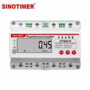 다기능 RS485 전력계 100A 380V AC 삼상 광 에너지 미터 kWh 전력 전압 전류 HZ