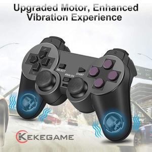 호환 무선 컨트롤러 게임패드 듀얼 진동 조이스틱  PS2 콘솔 USB PC 2.4G