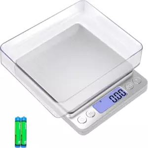 그램 스케일 소형 디지털 식품 저울 500g x 정확한 무게 보석/제빵/비누용 MEIYA 다기능 9개 유닛 타레