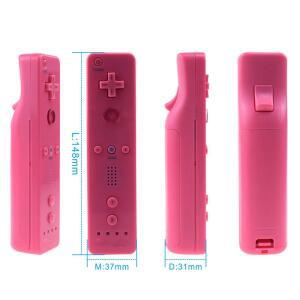 호환 7가지 색상 모션 플러스가없는 Nintend Wii 게임 리모컨 조이스틱용 1pcs 무선 패드