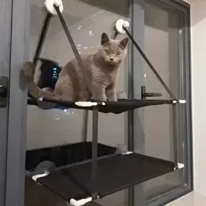 Cat Hammock Suction Cup Windowsill Comfortable Hammocks Summer Breathable Mesh Single/Double Hanging
