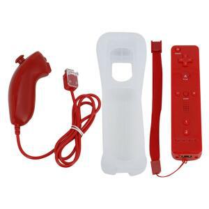 호환 무선 게임 패드 리모컨 + Nunchuck 2 in 1 Nintend Wii 컨트롤러 조이스틱 실리콘