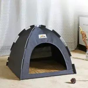 접이식 고양이 집 애완동물 텐트 사계절용 및 강아지 둥지 여름 쿨 매트 야외 휴대용 통기성